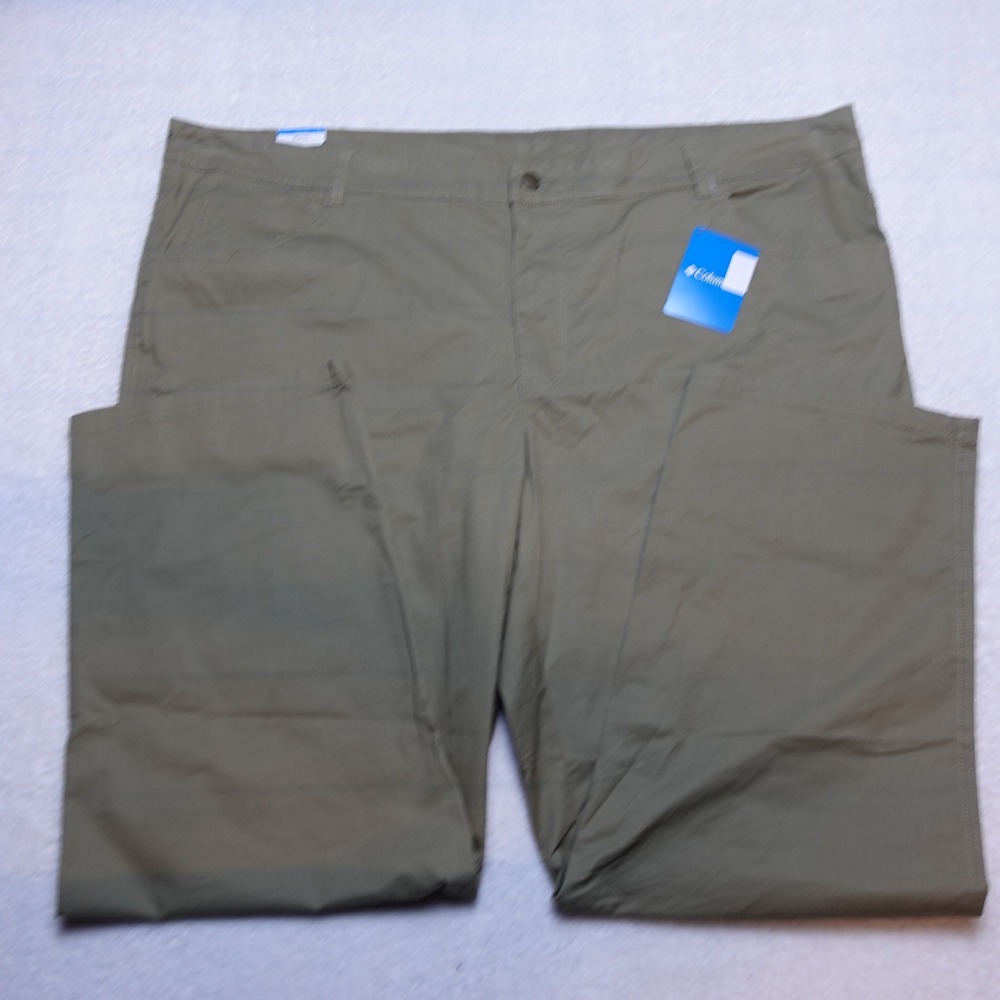 Columbia Rapid Rivers Pant Mens 48x30 Green Straight Leg Regular Fit NWT